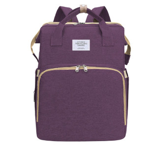 2 in 1 τσάντα πλάτης και παιδικό κρεβατάκι TMV-0051, αδιάβροχη, μωβ 2 in 1 τσάντα πλάτης και παιδικό κρεβατάκι TMV-0051, αδιάβροχη, μωβ