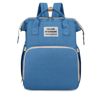 2 in 1 τσάντα πλάτης και παιδικό κρεβατάκι TMV-0052, αδιάβροχη, μπλε 2 in 1 τσάντα πλάτης και παιδικό κρεβατάκι TMV-0052, αδιάβροχη, μπλε