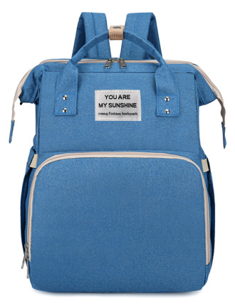 2 in 1 τσάντα πλάτης και παιδικό κρεβατάκι TMV-0052, αδιάβροχη, μπλε 2 in 1 τσάντα πλάτης και παιδικό κρεβατάκι TMV-0052, αδιάβροχη, μπλε