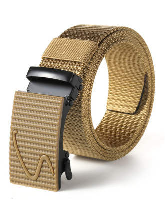 Ζώνη στρατιωτικού τύπου TMV-0057, ρυθμιζόμενη, 3.8 x 120cm, καφέ
