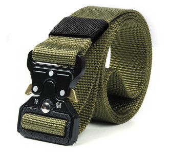 Ζώνη στρατιωτικού τύπου TMV-0059, ρυθμιζόμενη, 3.8x160cm, χακί