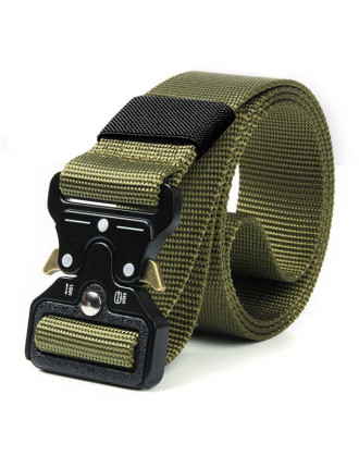 Ζώνη στρατιωτικού τύπου TMV-0059, ρυθμιζόμενη, 3.8x160cm, χακί Ζώνη στρατιωτικού τύπου TMV-0059, ρυθμιζόμενη, 3.8x160cm, χακί