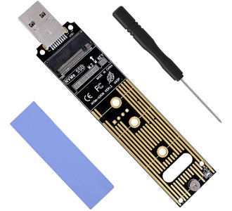 POWERTECH Converter M.2 Key M NVMe σε USB 3.1 Gen 2 TOOL-0045