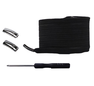 Σετ ελαστικά κορδόνια TOOL-0063 με μαγνητικά κλικ, 1m, μαύρα