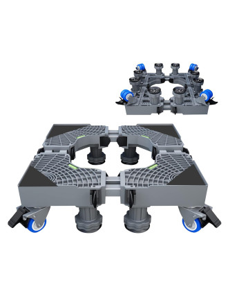 Βάση λευκών συσκευών TOOL-0066 με ρόδες, ρυθμιζόμενη, max 600kg, γκρι Βάση λευκών συσκευών TOOL-0066 με ρόδες, ρυθμιζόμενη, max 600kg, γκρι