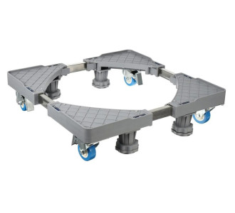 Βάση λευκών συσκευών TOOL-0072, με ρόδες, ρυθμιζόμενη, max 400kg, γκρι Βάση λευκών συσκευών TOOL-0072, με ρόδες, ρυθμιζόμενη, max 400kg, γκρι