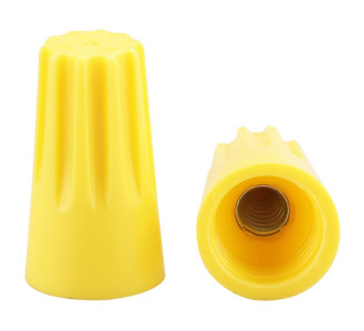 Σύνδεσμος καλωδίου twist-on P2 TOOL-0084, Φ9.9mmx17.7mm, κίτρινος, 25τμχ