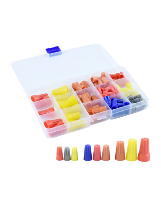 Σετ σύνδεσμοι καλωδίου twist-on TOOL-0087, διάφορα χρώματα/μεγέθη, 87τμχ