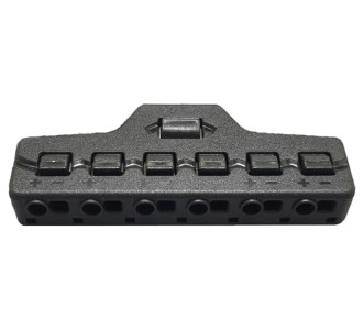 Splitter block TOOL-0095 για LED καλωδιοταινίες, 6-port, μαύρο