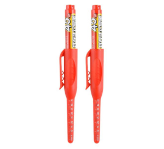 Ανεξίτηλος μαρκαδόρος σημαδέματος TOOL-0100 με μακριά μύτη, 45mm, κόκκινος, 2τμχ