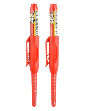 Ανεξίτηλος μαρκαδόρος σημαδέματος TOOL-0100 με μακριά μύτη, 45mm, κόκκινος, 2τμχ