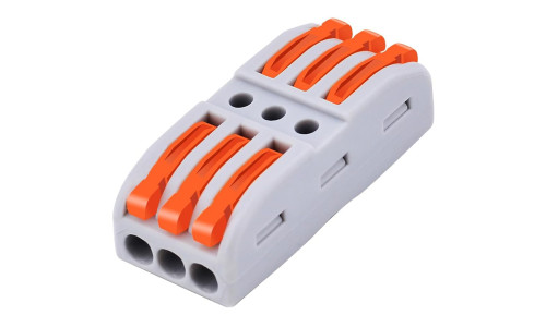 POWERTECH κλέμα σύνδεσης καλωδίων TOOL-0104, 3pin προς 3pin, 10τμχ