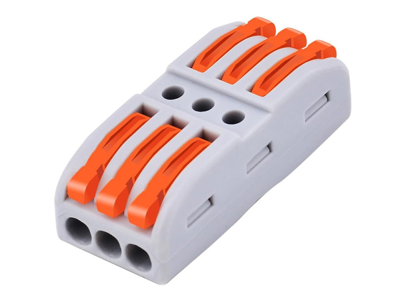 POWERTECH κλέμα σύνδεσης καλωδίων TOOL-0104, 3pin προς 3pin, 10τμχ
