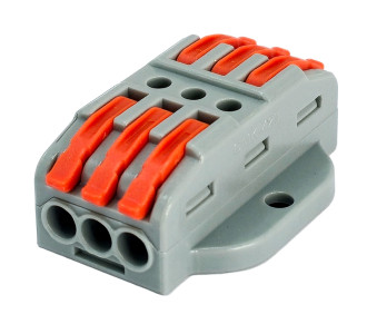 POWERTECH κλέμα σύνδεσης καλωδίων TOOL-0106, 3pin προς 3pin, 10τμχ POWERTECH κλέμα σύνδεσης καλωδίων TOOL-0106, 3pin προς 3pin, 10τμχ