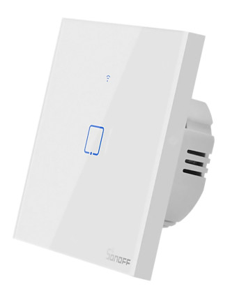 SONOFF smart διακόπτης ΤΧ-T2EU1C, αφής, Wi-Fi, μονός, λευκός