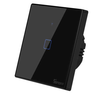 SONOFF smart διακόπτης ΤΧ-T3EU1C, αφής, Wi-Fi, μονός, μαύρος SONOFF smart διακόπτης ΤΧ-T3EU1C, αφής, Wi-Fi, μονός, μαύρος
