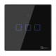SONOFF smart διακόπτης ΤΧ-T3EU3C, αφής, Wi-Fi, τριπλός, μαύρος