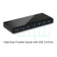 TP-LINK USB hub UH700, 7x θυρών, 5Gbps, 5V/1.5A, USB σύνδεση, μαύρο