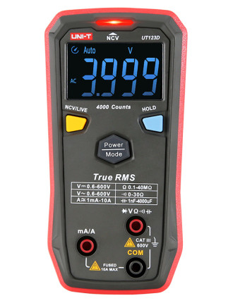 UNI-T ψηφιακό πολύμετρο UT123D, True RMS, NCV, AC/DC UNI-T ψηφιακό πολύμετρο UT123D, True RMS, NCV, AC/DC