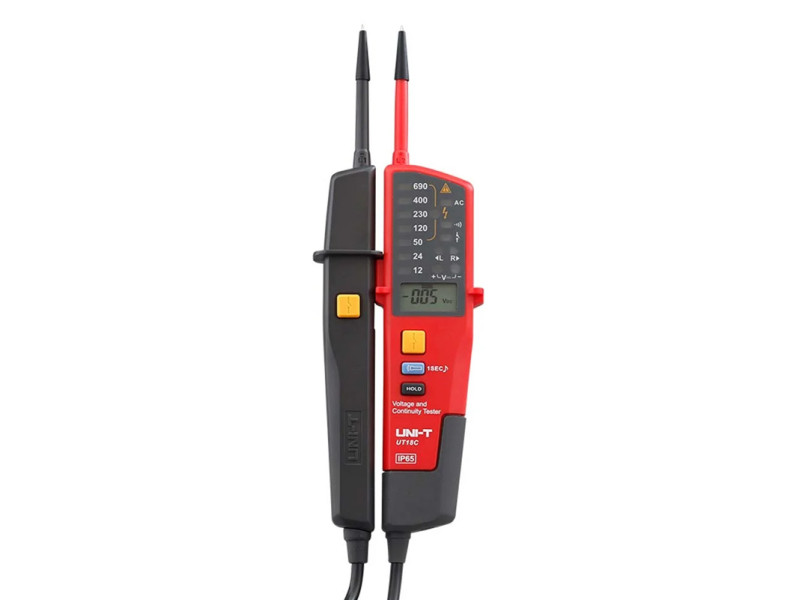 UNI-T μετρητής τάσης AC/DC UT18C, 12V έως 690V, IP65