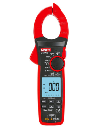 UNI-T πολύμετρο & αμπεροτσιμπίδα UT206B, 1000A AC, NCV, True RMS