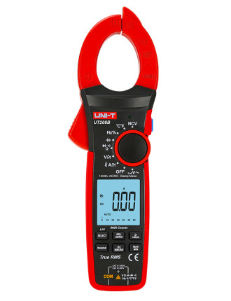 UNI-T πολύμετρο & αμπεροτσιμπίδα UT208B, 1000A AC/DC, NCV, True RMS UNI-T πολύμετρο & αμπεροτσιμπίδα UT208B, 1000A AC/DC, NCV, True RMS