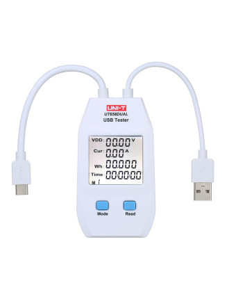UNI-T USB συσκευή ελέγχου καλωδιώσεων UT658DUAL, Type A, Type C