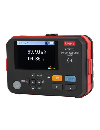 UNI-T μετρητής εσωτερικής αντίστασης μπαταριών UT677C, 0-3Ω, 0-120V UNI-T μετρητής εσωτερικής αντίστασης μπαταριών UT677C, 0-3Ω, 0-120V