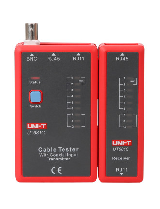 UNI-T tester καλωδίων δικτύου UT681C, RJ45/RJ11/BNC