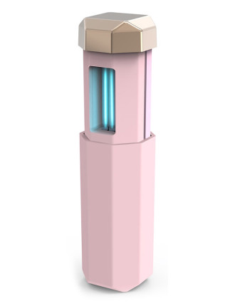 Mini αποστειρωτής υπεριώδους ακτινοβολίας UVC UVS-PK, φορητός, ροζ