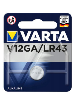 VARTA αλκαλική μπαταρία LR43, 1.5V, 1τμχ