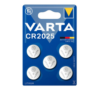 VARTA μπαταρία λιθίου CR2025, 3V, 5τμχ