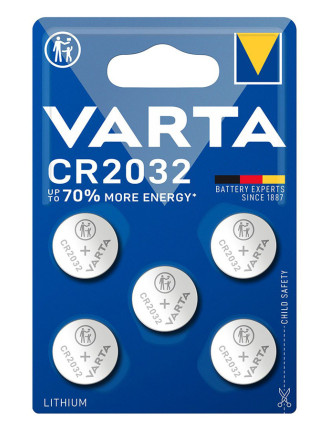 VARTA μπαταρία λιθίου CR2032, 3V, 5τμχ VARTA μπαταρία λιθίου CR2032, 3V, 5τμχ