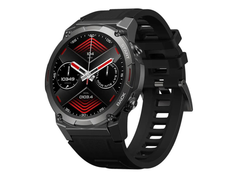 ZEBLAZE smartwatch Vibe 7 Pro, 1.43" AMOLED, ηχείο & mic, 3 ATM, μαύρο