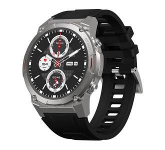 ZEBLAZE smartwatch Vibe 7 Pro, heart rate, 1.43" AMOLED, 3 ATM, ασημί