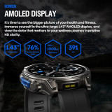 ZEBLAZE smartwatch Vibe 8 με φακό, heart rate, 1.43" AMOLED, 5 ΑΤΜ, MIL-STD-810H, μαύρο ZEBLAZE smartwatch Vibe 8 με φακό, heart rate, 1.43" AMOLED, 5 ΑΤΜ, MIL-STD-810H, μαύρο