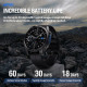 ZEBLAZE smartwatch Vibe 8 με φακό, heart rate, 1.43" AMOLED, 5 ΑΤΜ, MIL-STD-810H, μαύρο
