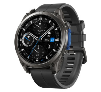 ZEBLAZE smartwatch Vibe 8 με φακό, heart rate, 1.43" AMOLED, 5 ΑΤΜ, MIL-STD-810H, μαύρο