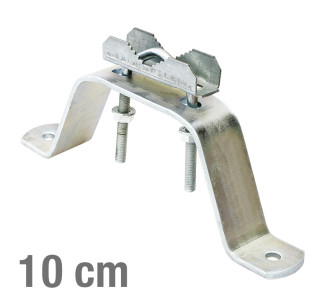 VIKAR Βάση τοίχου 21002 για στήριξη ιστού, ατσάλινη, 10cm