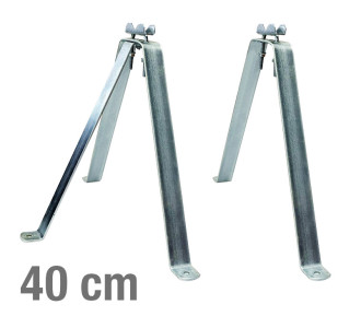 VIKAR Βάση τοίχου 21005 για στήριξη ιστού, ατσάλινη, 40cm, 2τμχ