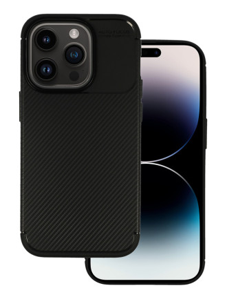 VENNUS Θήκη Carbon Elite VNS-0057 για iPhone 14 Pro, μαύρη