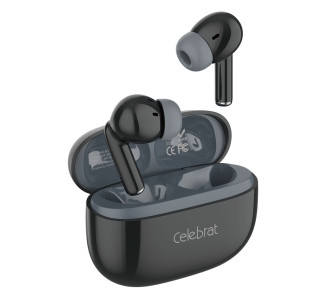 CELEBRAT earphones με θήκη φόρτισης W73, True Wireless, 13mm, 33/380mAh, μαύρα CELEBRAT earphones με θήκη φόρτισης W73, True Wireless, 13mm, 33/380mAh, μαύρα