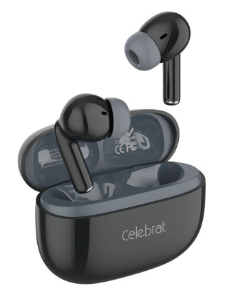 CELEBRAT earphones με θήκη φόρτισης W73, True Wireless, 13mm, 33/380mAh, μαύρα CELEBRAT earphones με θήκη φόρτισης W73, True Wireless, 13mm, 33/380mAh, μαύρα