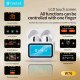 CELEBRAT earphones με θήκη φόρτισης W76, True Wireless, 13mm, 25/300mAh, λευκά CELEBRAT earphones με θήκη φόρτισης W76, True Wireless, 13mm, 25/300mAh, λευκά