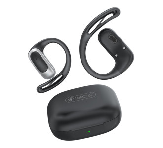 CELEBRAT earphones με θήκη φόρτισης W77, OWS, 12mm, 40/400mAh, μαύρα CELEBRAT earphones με θήκη φόρτισης W77, OWS, 12mm, 40/400mAh, μαύρα