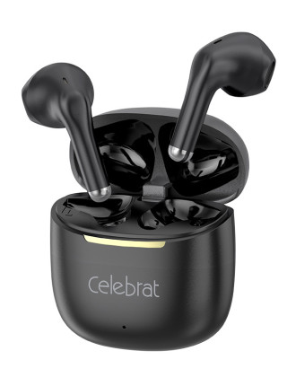 CELEBRAT earphones με θήκη φόρτισης W79, True Wireless, 13mm, 30/300mAh, μαύρα CELEBRAT earphones με θήκη φόρτισης W79, True Wireless, 13mm, 30/300mAh, μαύρα