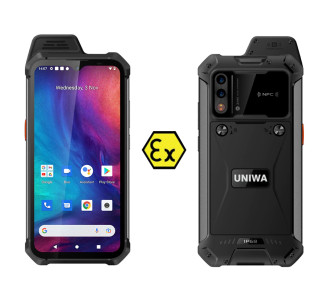 UNIWA smartphone W888, 6.3" HD+, 4/64GB, ηχείο 2W, Atex Zone 2, IP68, μαύρο
