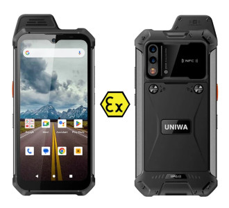UNIWA smartphone W999, 6.3", 8/128GB , ηχείο 2W, Atex Zone 2, IP68, μαύρο