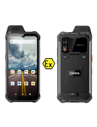 UNIWA smartphone W999, 6.3", 8/128GB , ηχείο 2W, Atex Zone 2, IP68, μαύρο