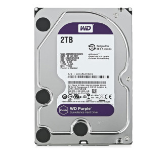 WD σκληρός δίσκος 3.5" Purple Surveillance 2TB, 256MB, 5400RPM, SATA III